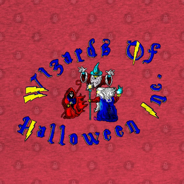 Wizards of Halloween 8 Bits art by 8 Fists of Tees